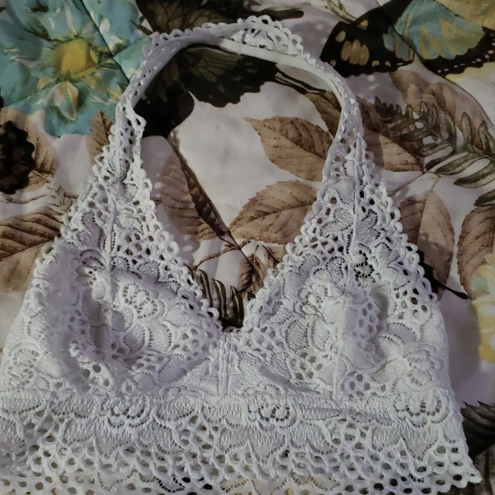 Aerie Lace halter bra M